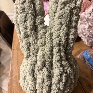 Plush Textured Bunny Home Accent